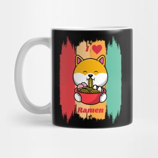 Dog Eating Ramen Mug